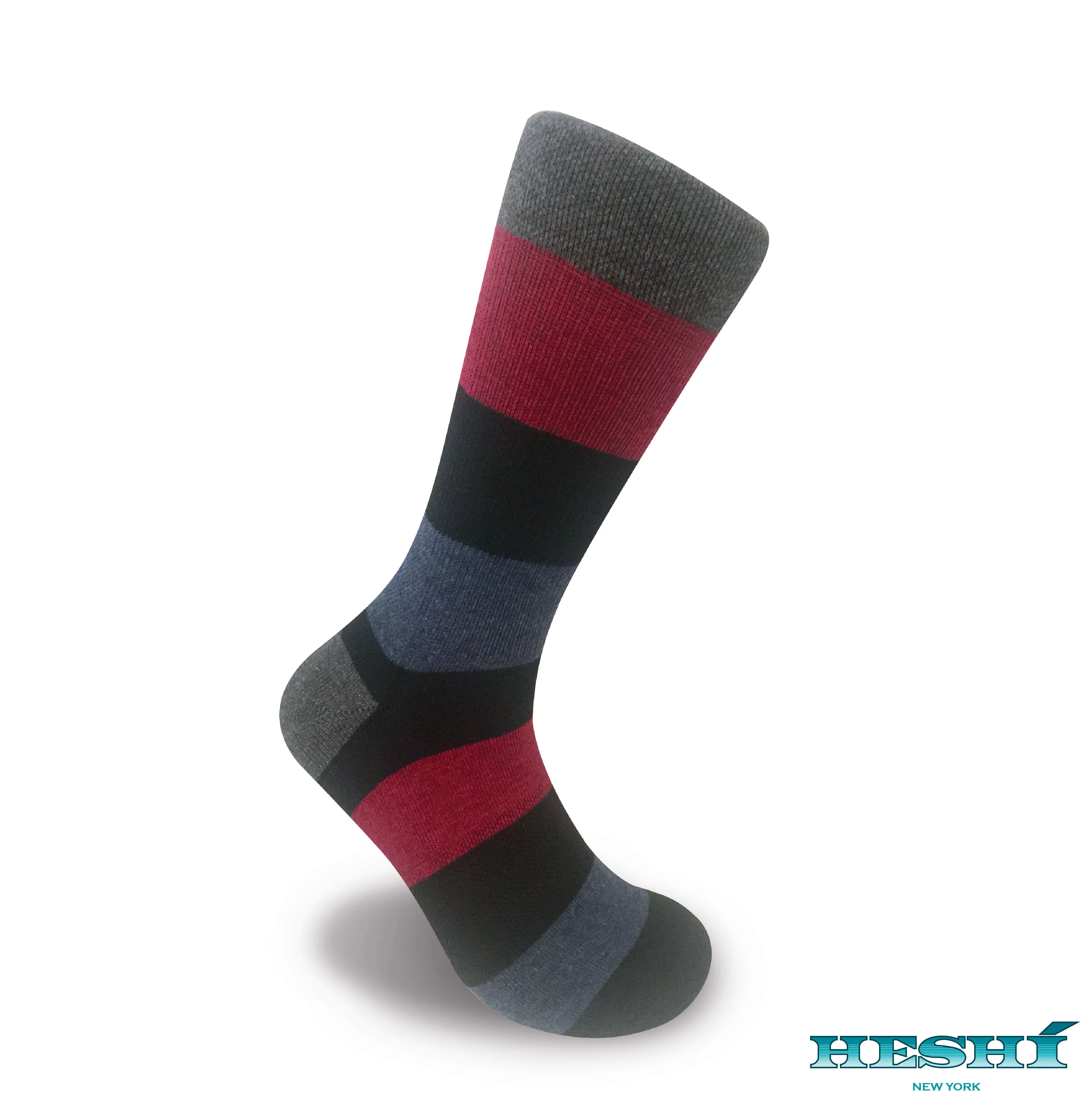 Heshí Rugby Five Sock - Red / Black