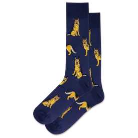 Hot Sox MEN'S GERMAN SHEPHERDS CREW SOCK