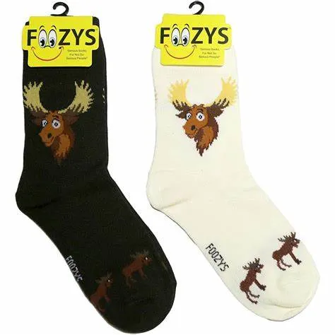 Ivory Vermont Moose Socks