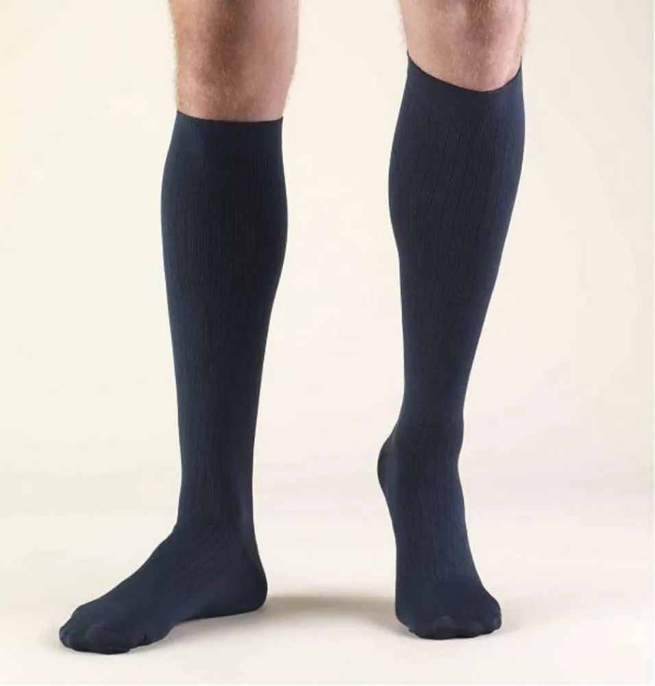 Jobst Activa Mens Dress Knee High 8-15 Navy Large