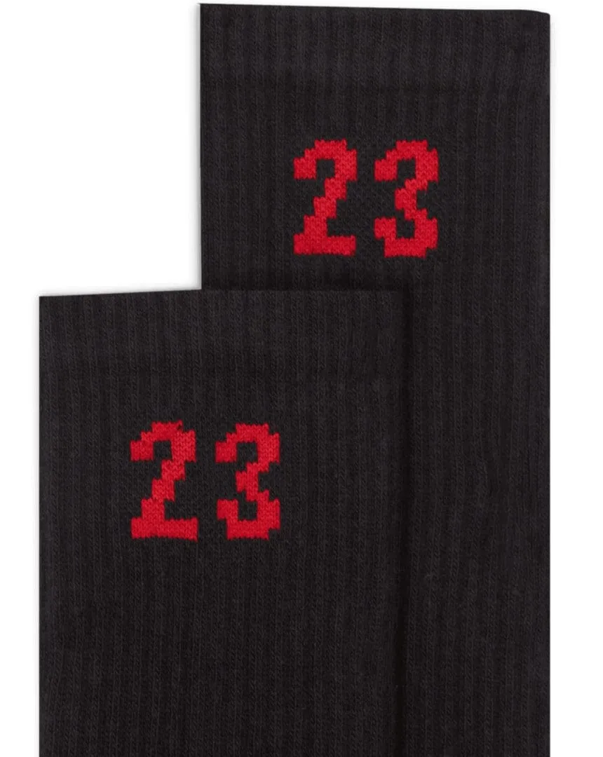 Jordan Essential Crew Socks 6 Pack - Black / Red