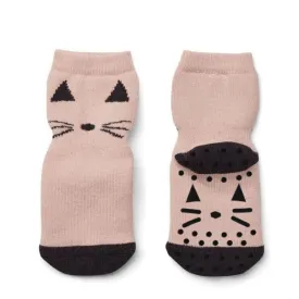 Liewood Nellie / Anti Slip Socks - Cat Rose (2 Pack)