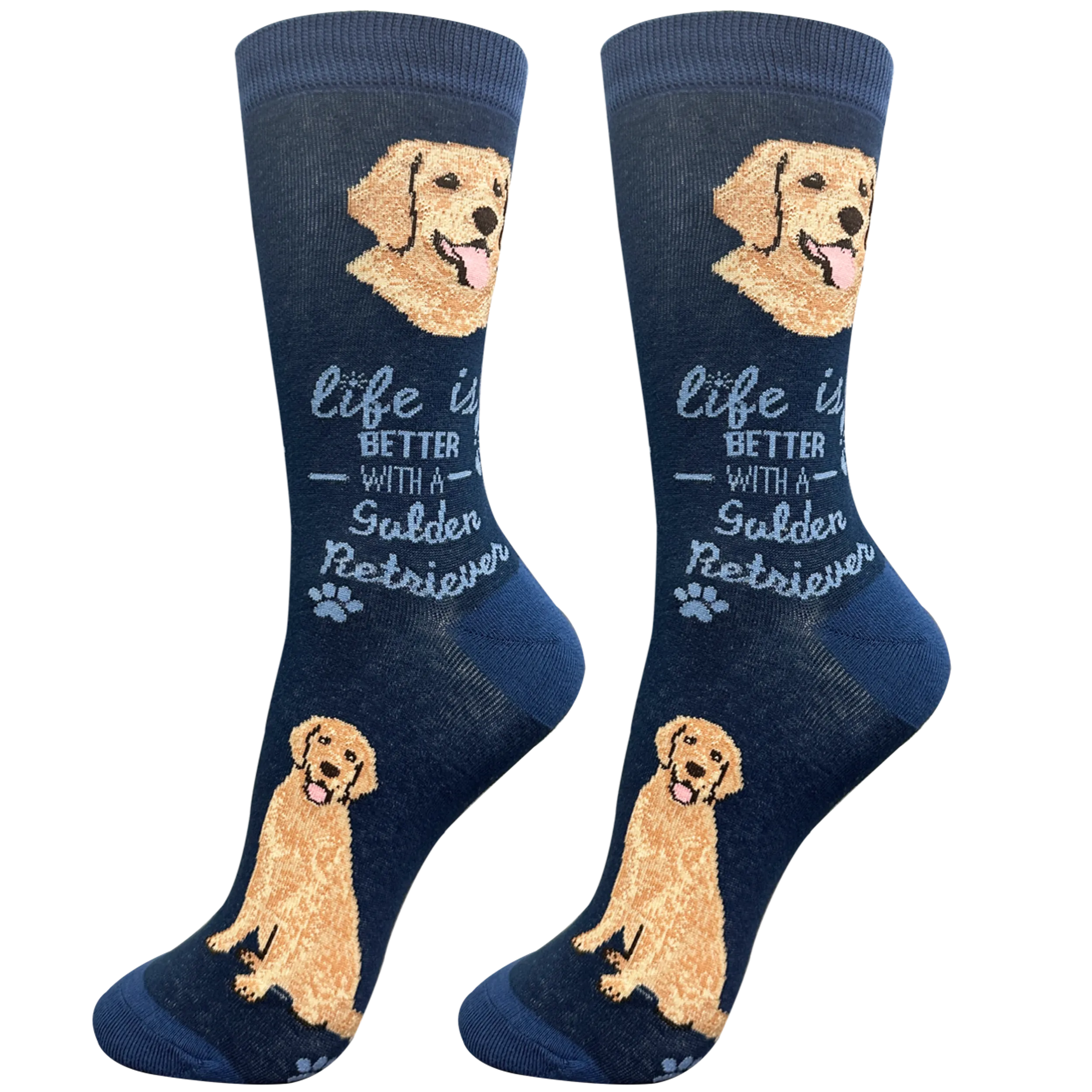 Life Is Better With A Golden Retriever Dog Socks