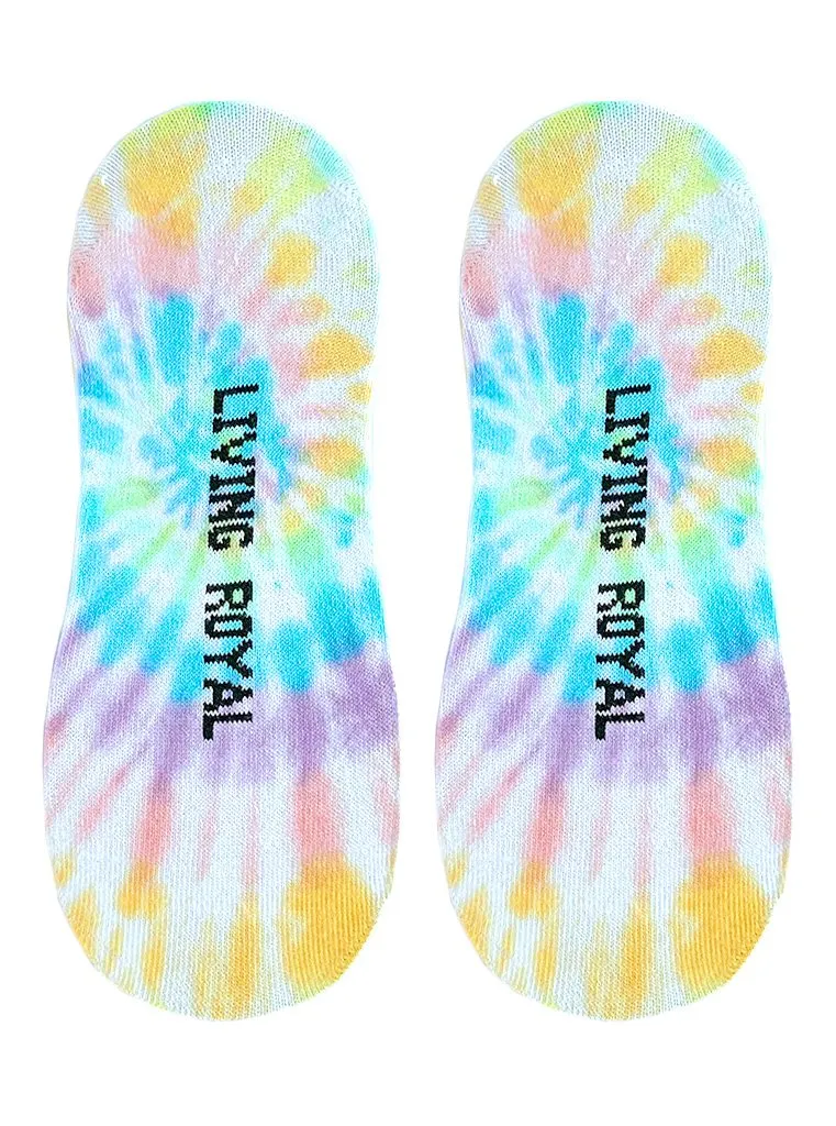 Living Royal Pastel "Tie Dye" No-Show Liner Socks