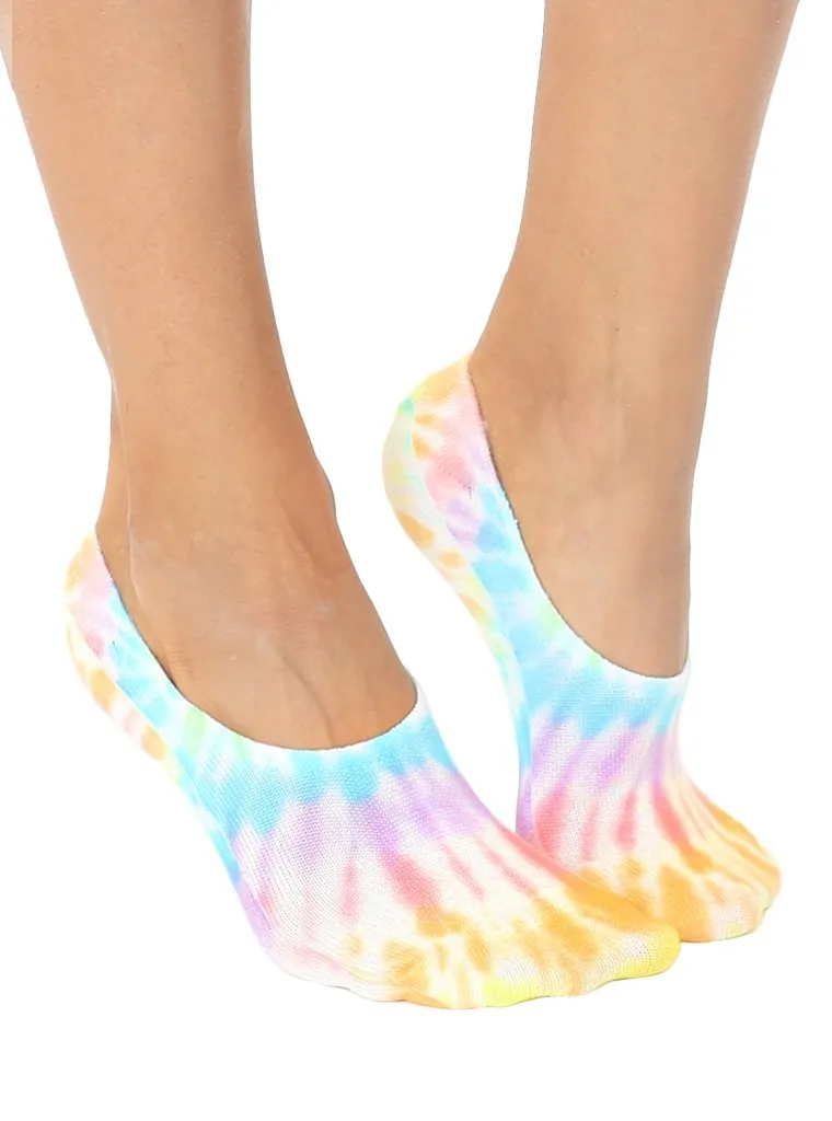 Living Royal Pastel "Tie Dye" No-Show Liner Socks