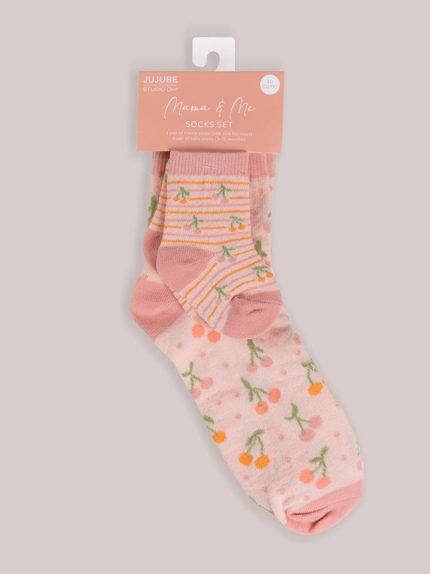 Mama & Me Socks - Cherry Cute By Doodle By Meg