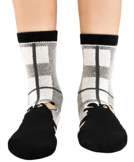 Medium Grey Bear Hug Kids Socks