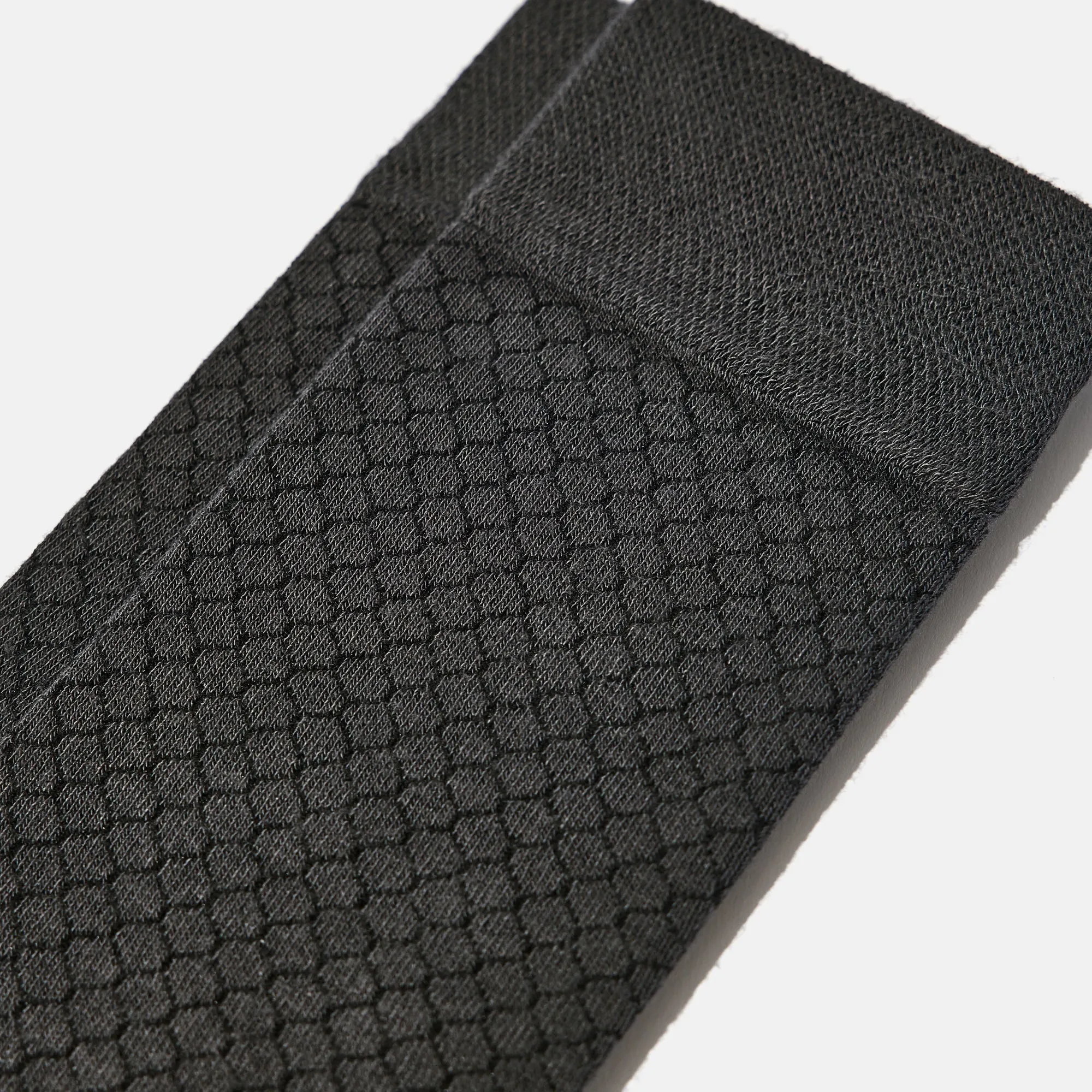 Men's Bamboo Dress Socks • Honeycomb Pack of 1/3/5 Pairs • Dark Grey