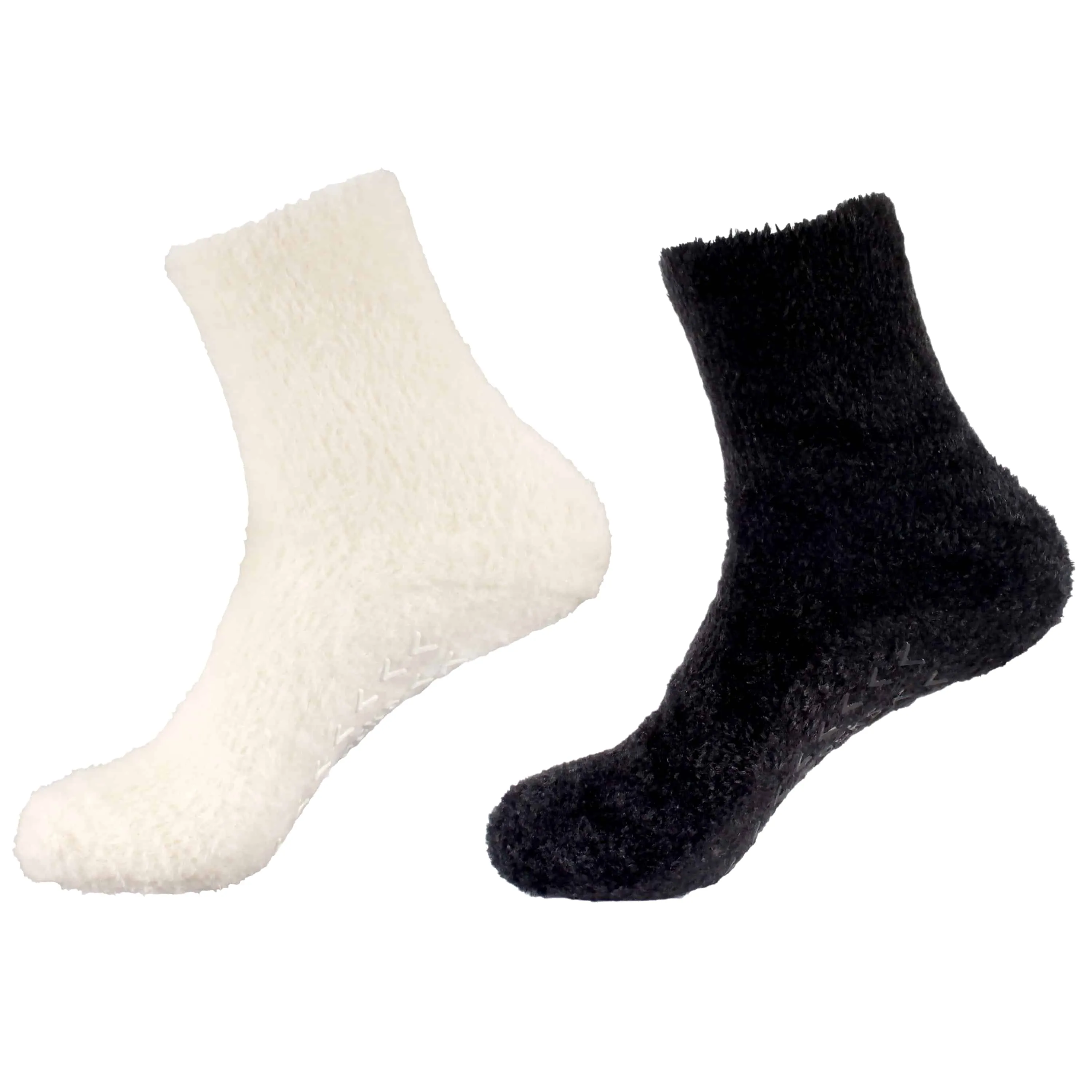 Men's Fuzzy Featherlight Socks with Grips