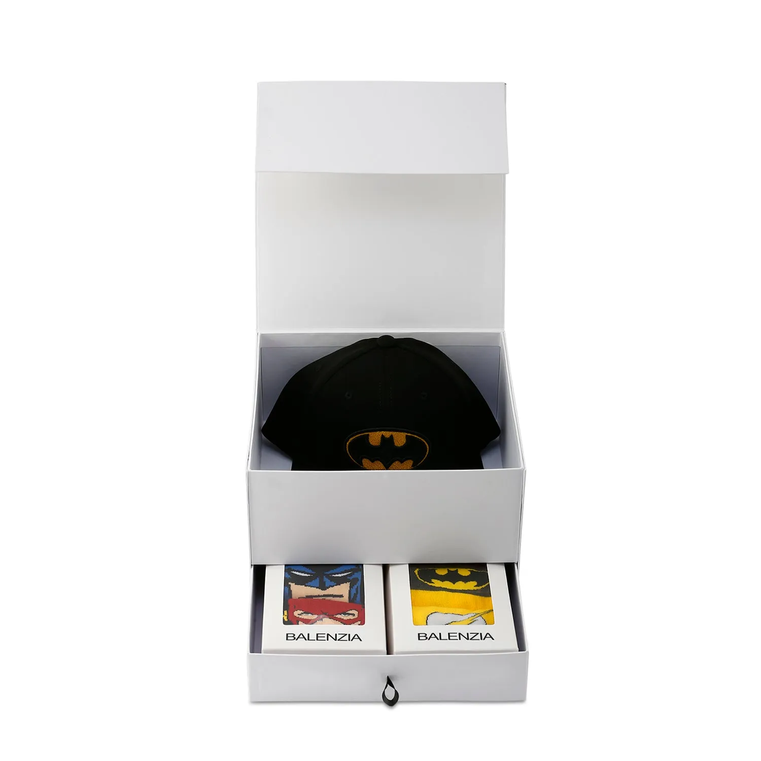 Men's Justice League | Batman Theme Gift Box | Socks and Cap | Officially Licensed