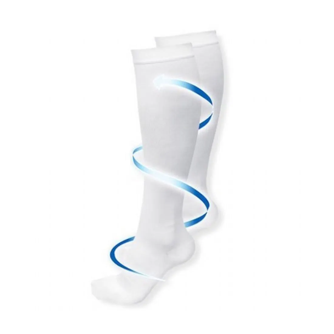 Miracle Anti-Fatigue Compression Socks - White, Small/Medium