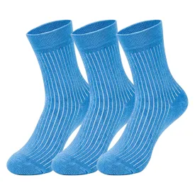 Mush Ultra-Soft, Odorless, Breathable Bamboo Calf Length Formal Socks (Sky Blue, 3)