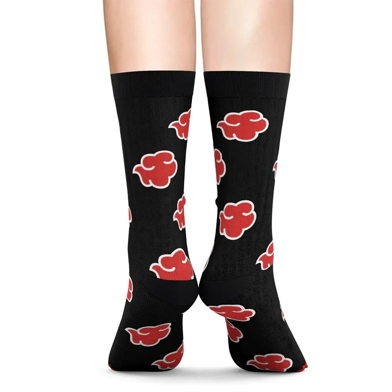 Naruto Socks With Akatsuki Cloud Pattern