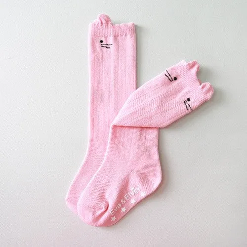 Nero Knee Socks (Navy/Ivory/Pink)