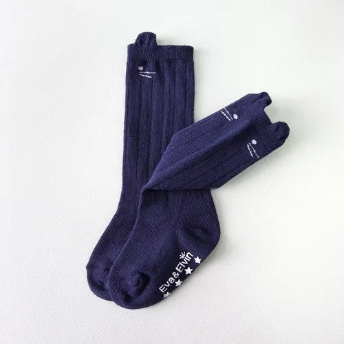 Nero Knee Socks (Navy/Ivory/Pink)