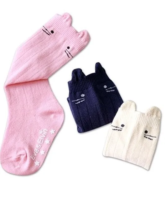 Nero Knee Socks (Navy/Ivory/Pink)