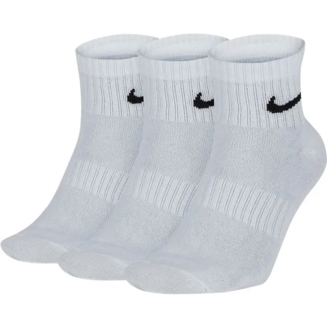 Nike Unisex Football Sx7677-100 U Everyday Ale 3Pr Socks White