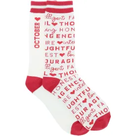 October Unisex Crew Sock