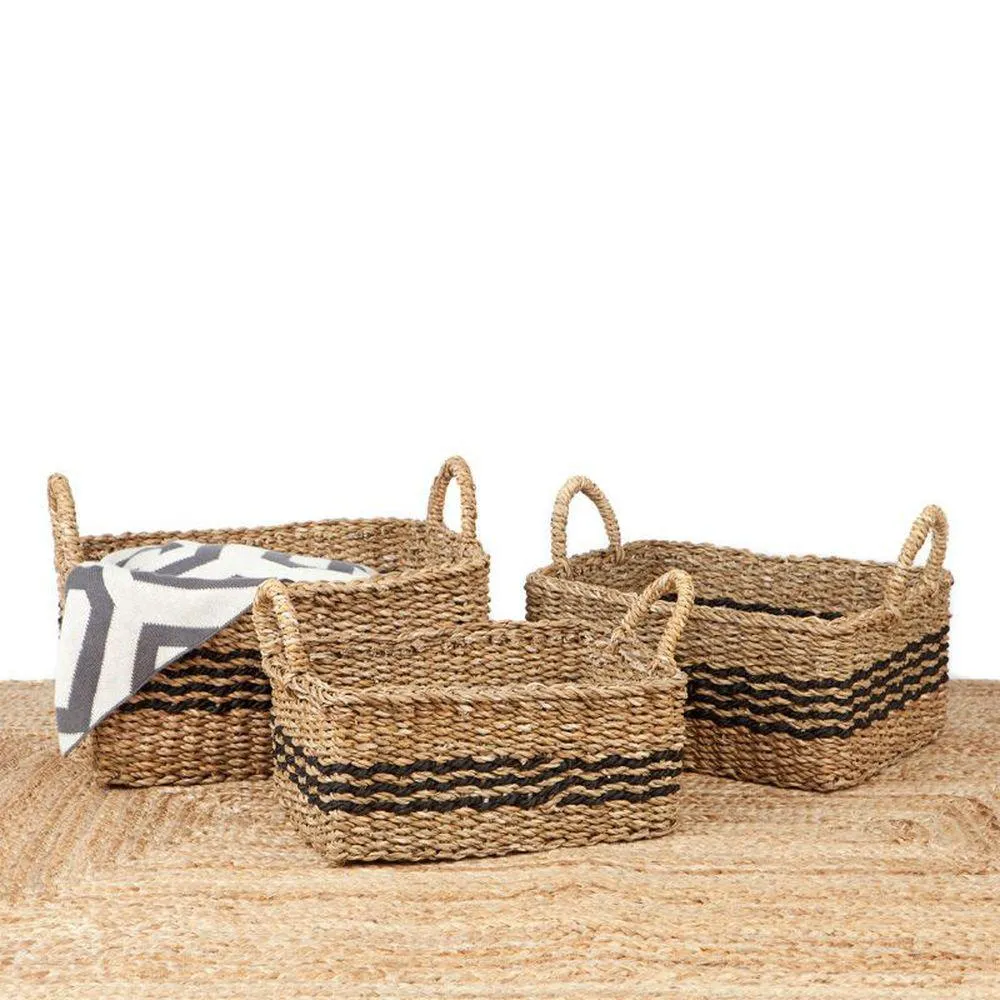 Palash Small Rectangular Seagrass Storage Basket