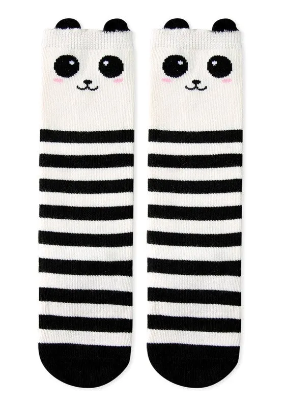 Panda Knee Socks