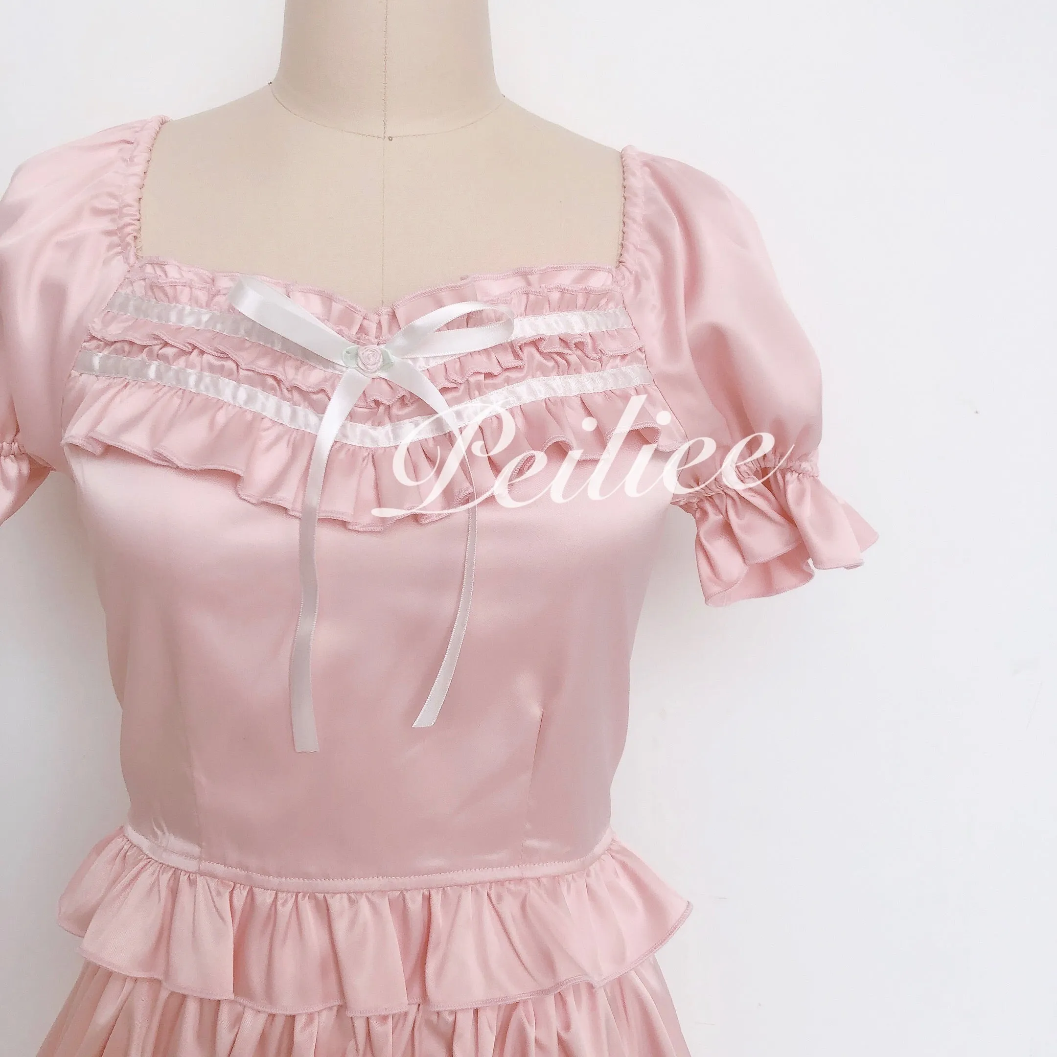 [Peiliee Design 5 years anniversary] Sakura Soft Satin Dress Set