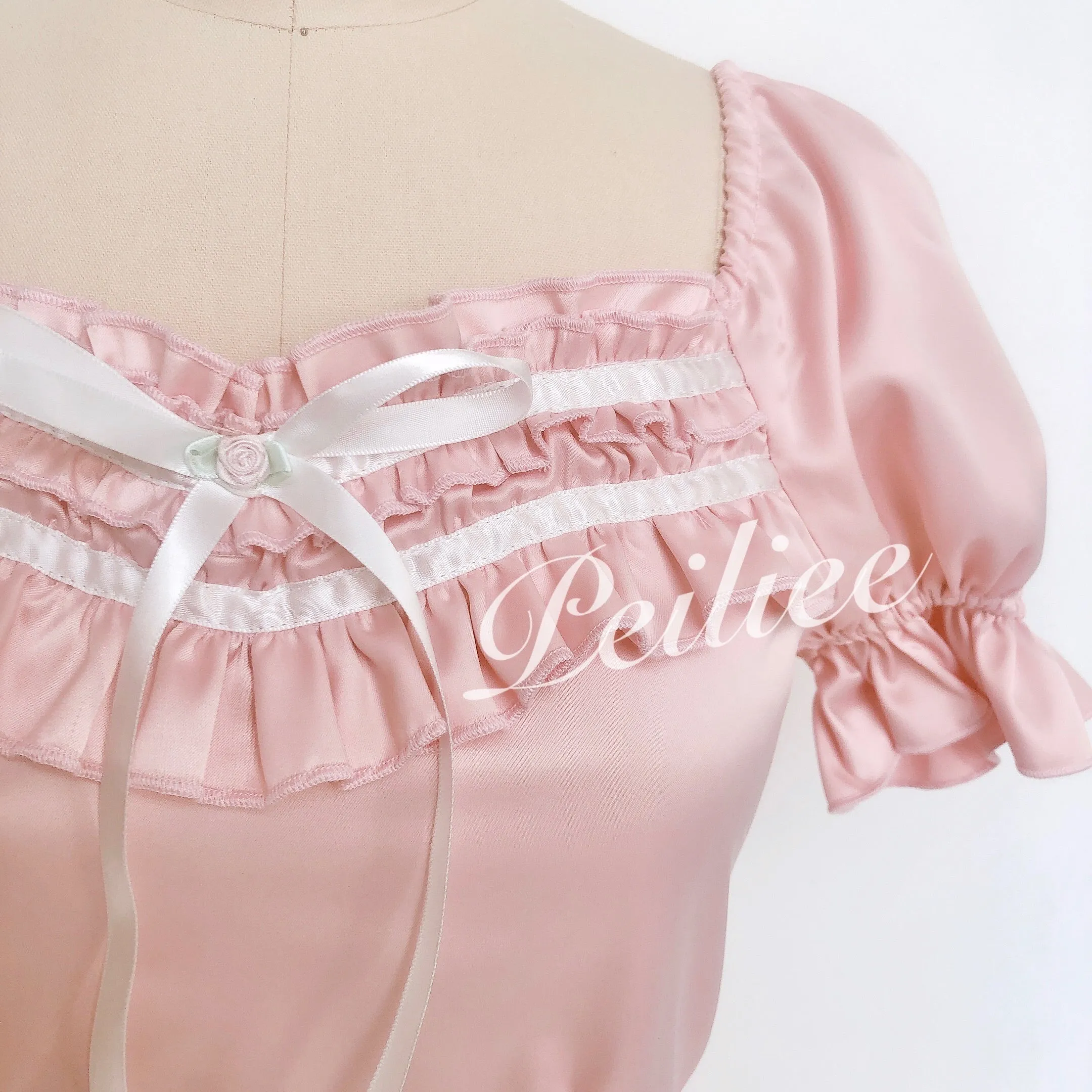 [Peiliee Design 5 years anniversary] Sakura Soft Satin Dress Set