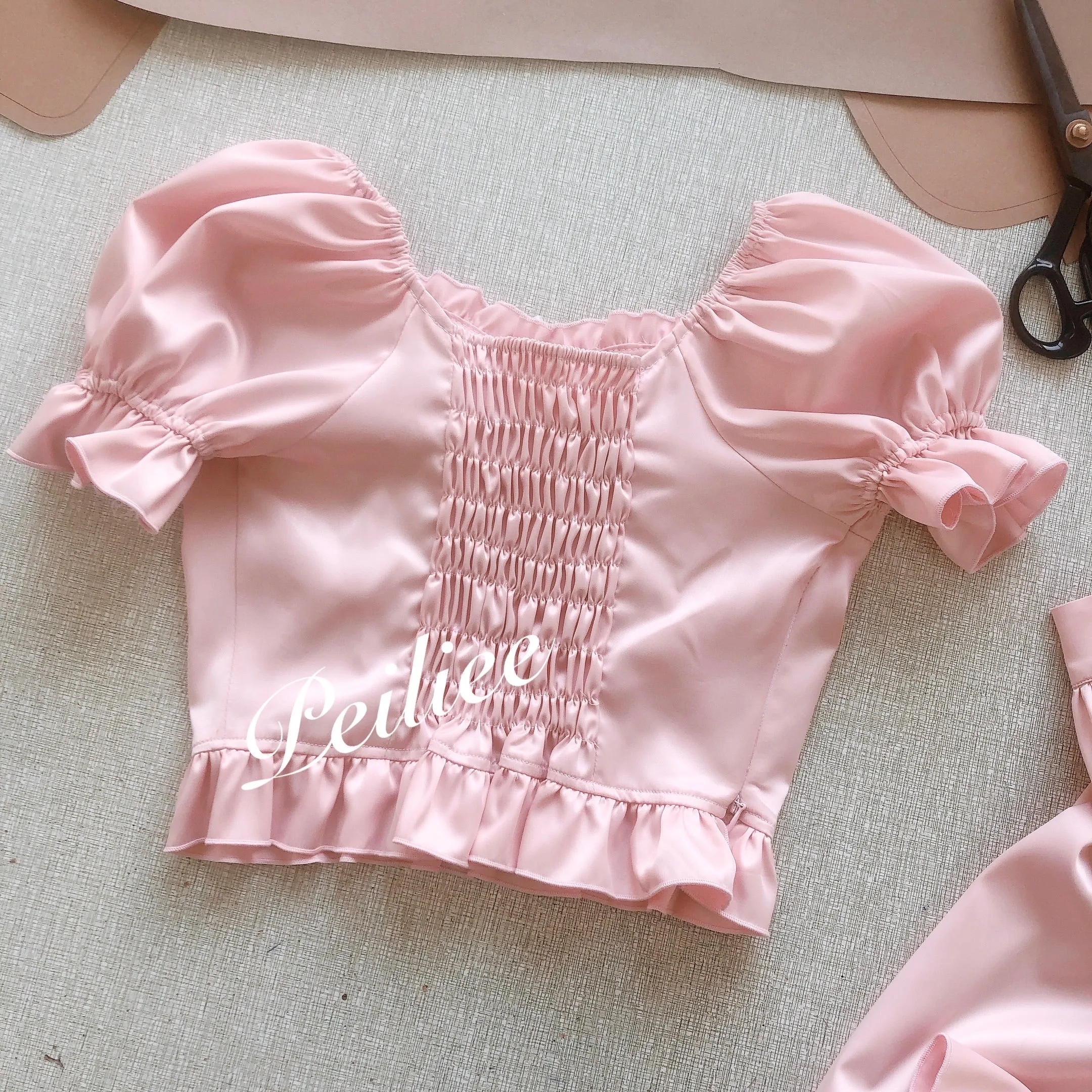 [Peiliee Design 5 years anniversary] Sakura Soft Satin Dress Set