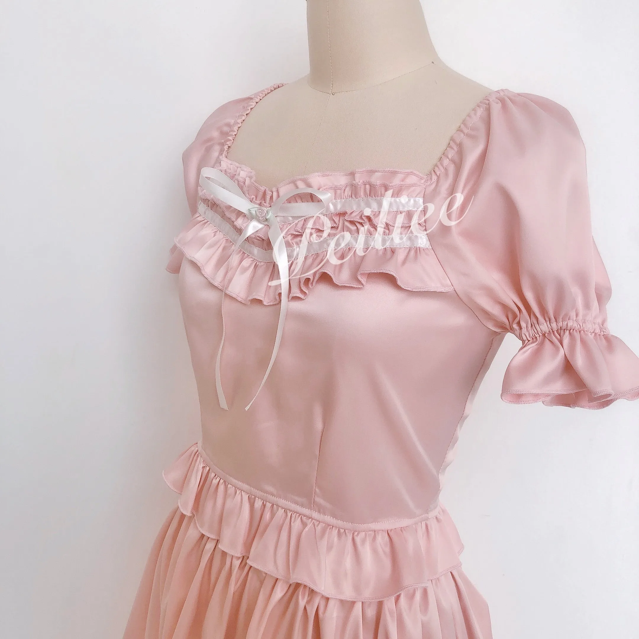 [Peiliee Design 5 years anniversary] Sakura Soft Satin Dress Set