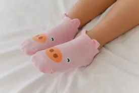 Piggy Animal Ankle Socks