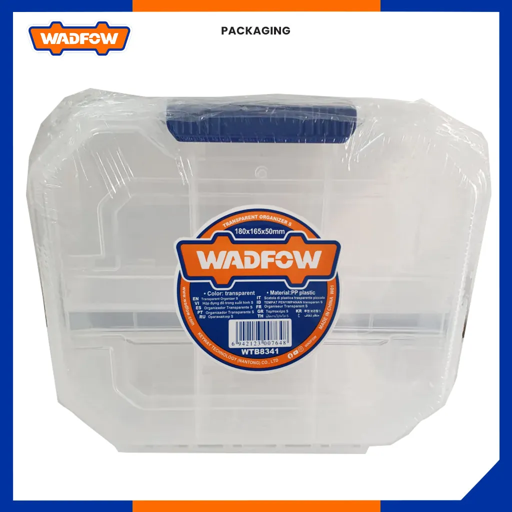 Polypropylene plastic Material Transparent 6-compartments for smaller components WTB8341