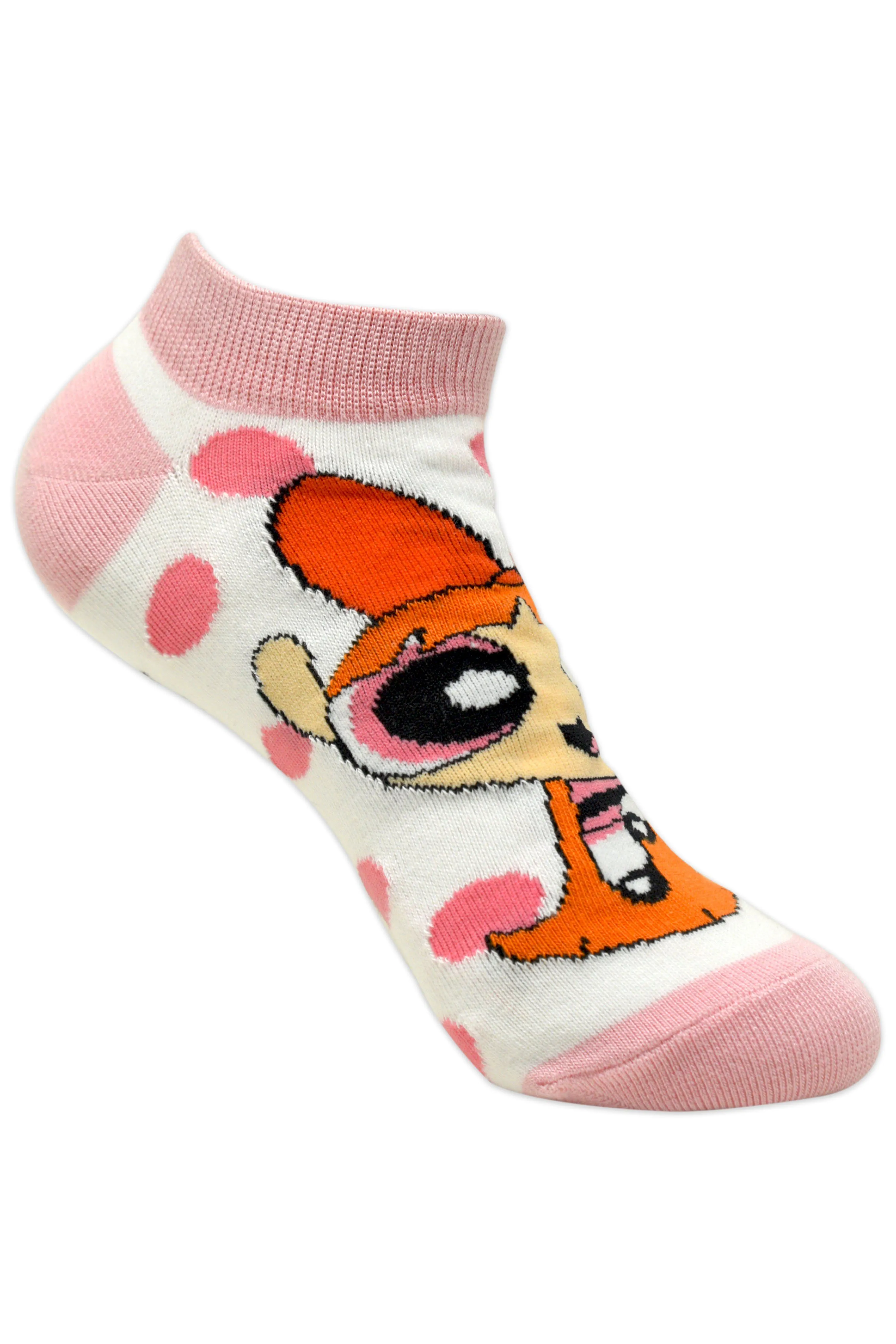 Powerpuff Girls By Balenzia Low Cut Socks for Kids (Pack of 3 Pairs/1U)(7-9 YEARS)