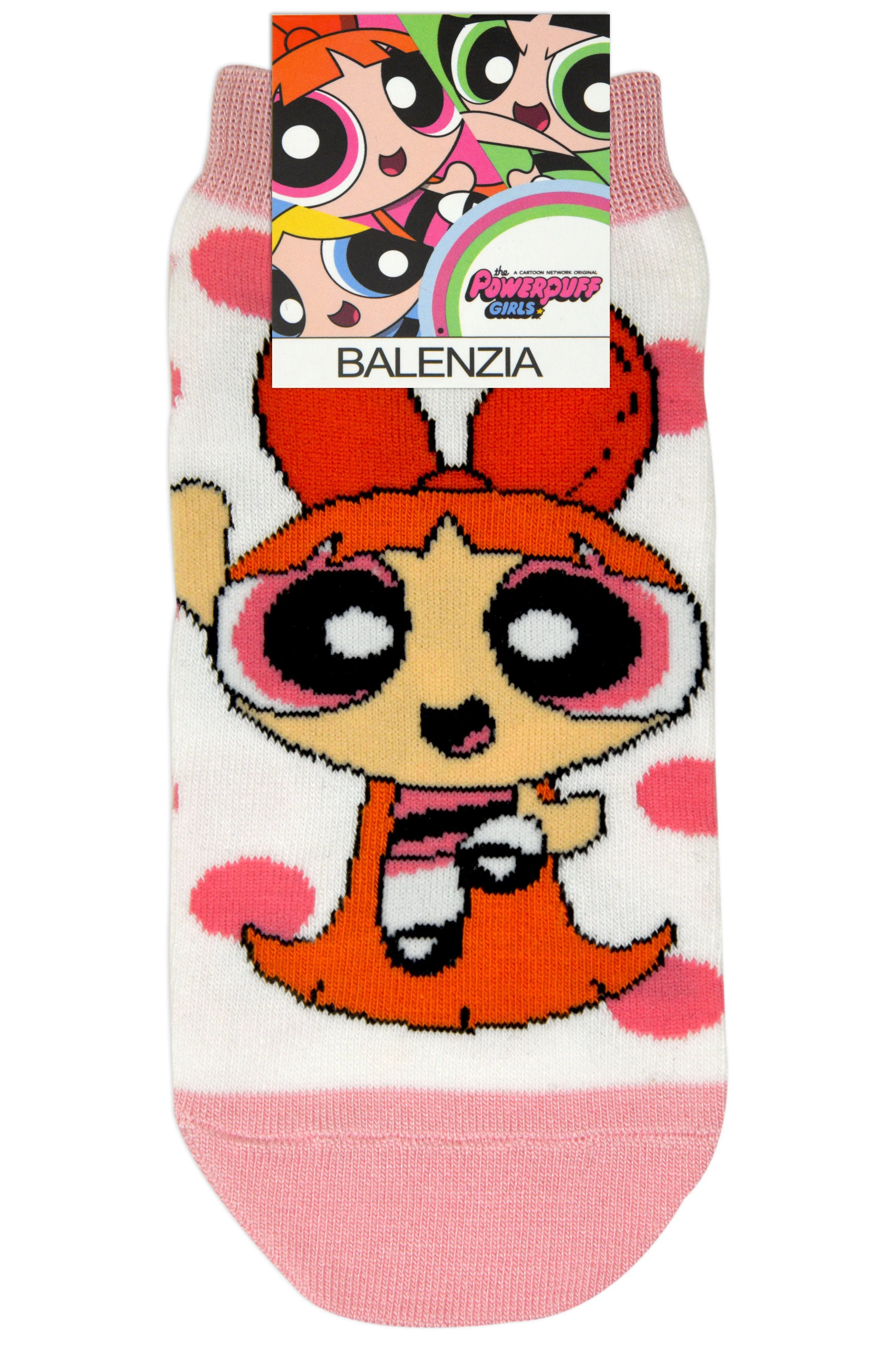 Powerpuff Girls By Balenzia Low Cut Socks for Kids (Pack of 3 Pairs/1U)(7-9 YEARS)