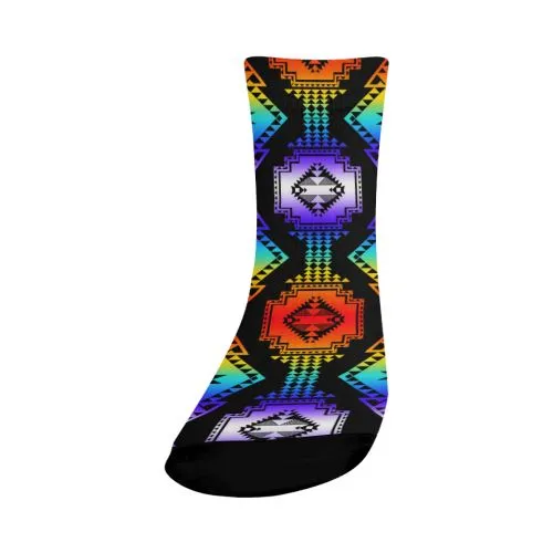 Rainbow Gathering Crew Socks