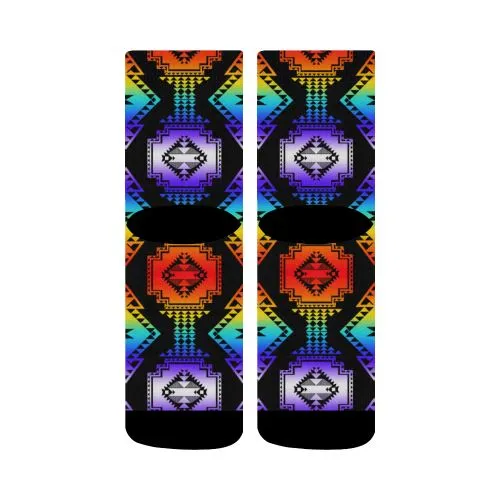 Rainbow Gathering Crew Socks