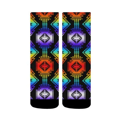 Rainbow Gathering Crew Socks