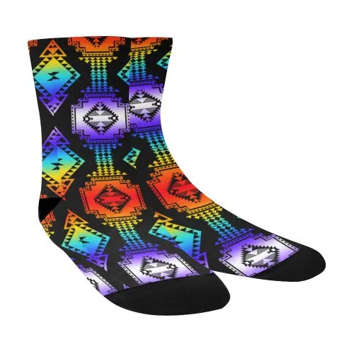 Rainbow Gathering Crew Socks