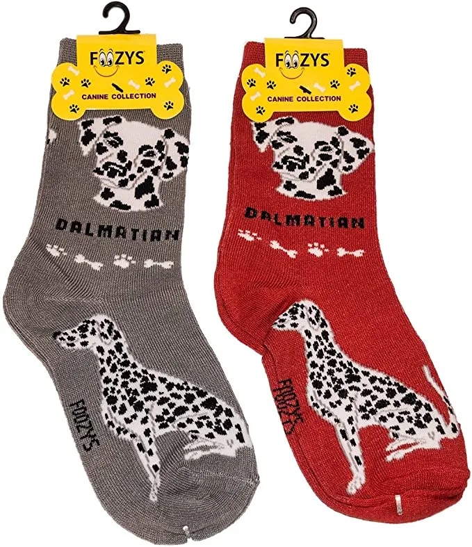 Red Dalmatian Socks