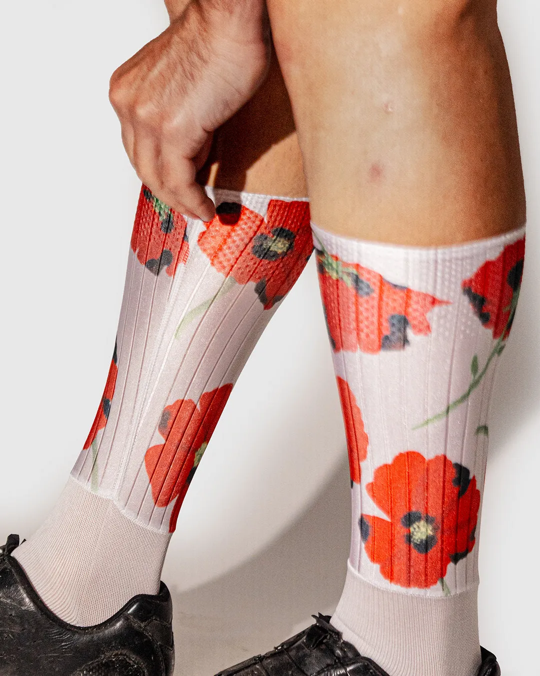 Red Poppies Aero Socks