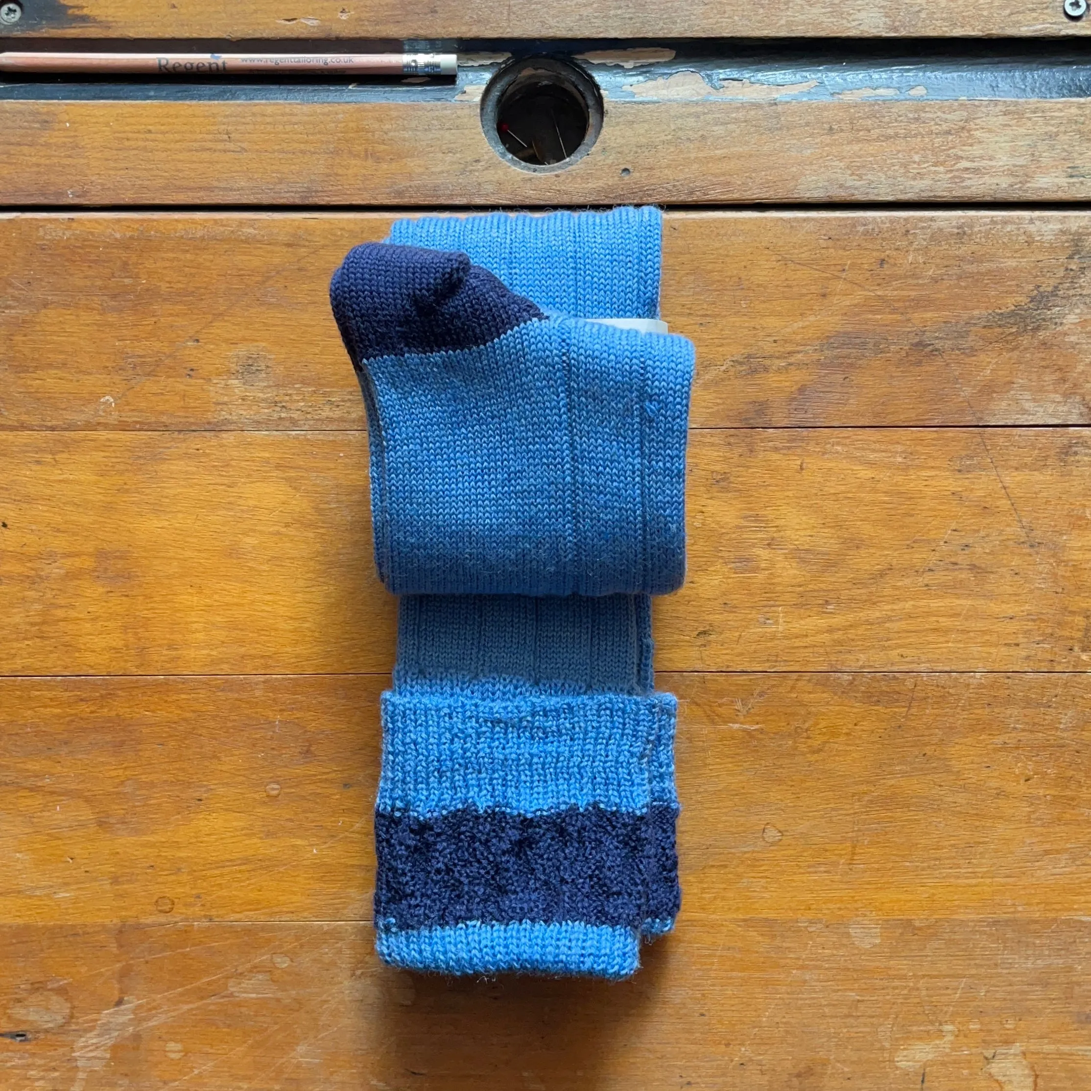 Regent - Wool Boot Sock - Baby Blue