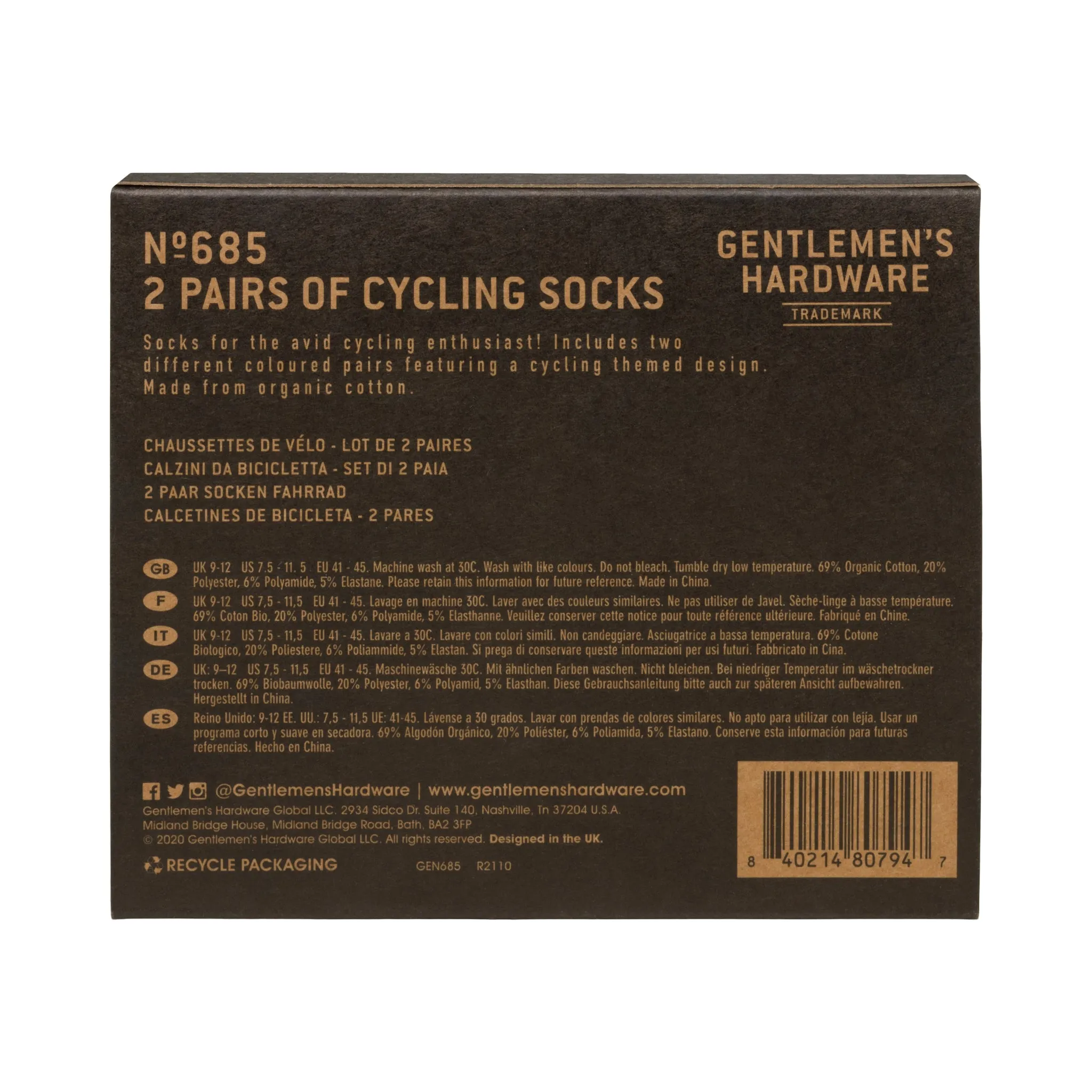 Set of 2 Bike Crew Socks