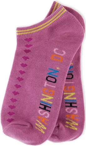 SKDC2 Robin Ruth Short Heart Socks - Washington DC Purple