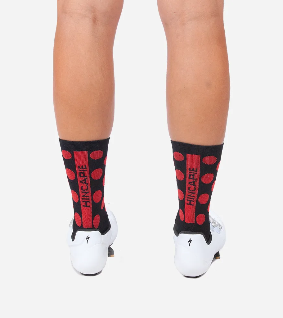 Sock 7" Cuff - Fleur de Leader Black