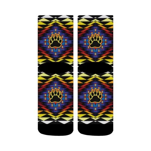 Sunset Bearpaw Blanket Crew Socks