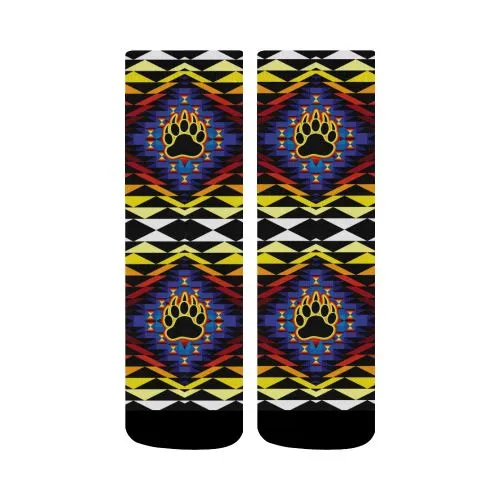 Sunset Bearpaw Blanket Crew Socks