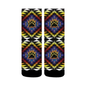 Sunset Bearpaw Blanket Crew Socks