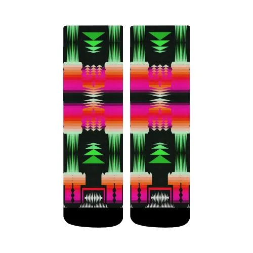 Sunset Lake Sage Crew Socks