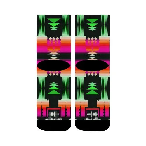 Sunset Lake Sage Crew Socks