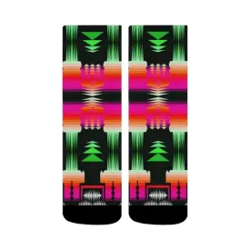 Sunset Lake Sage Crew Socks