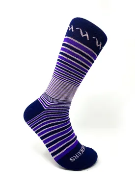 The Jacques Stripe - Purple/Navy/Lt Pink