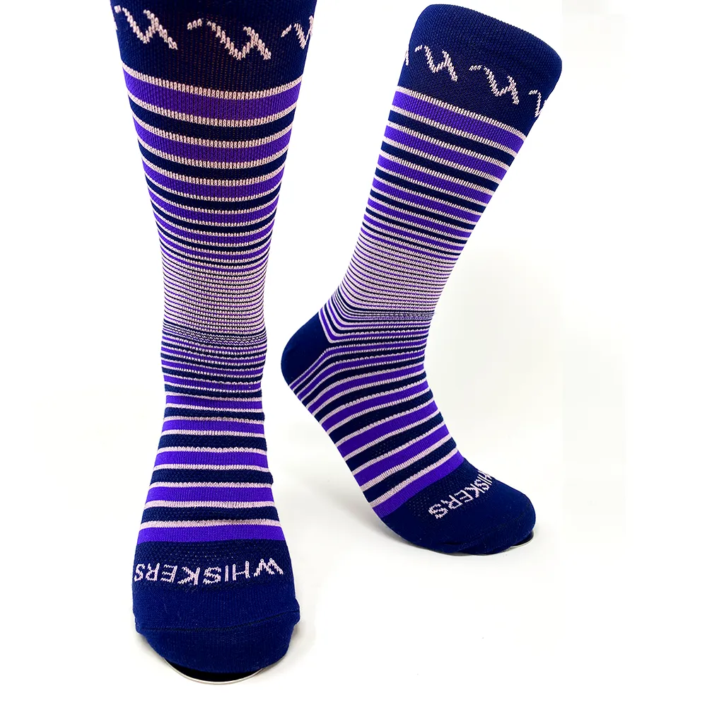 The Jacques Stripe - Purple/Navy/Lt Pink